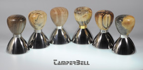 Beispiele von gefärbten, stabilisierten TamperBell Griffen